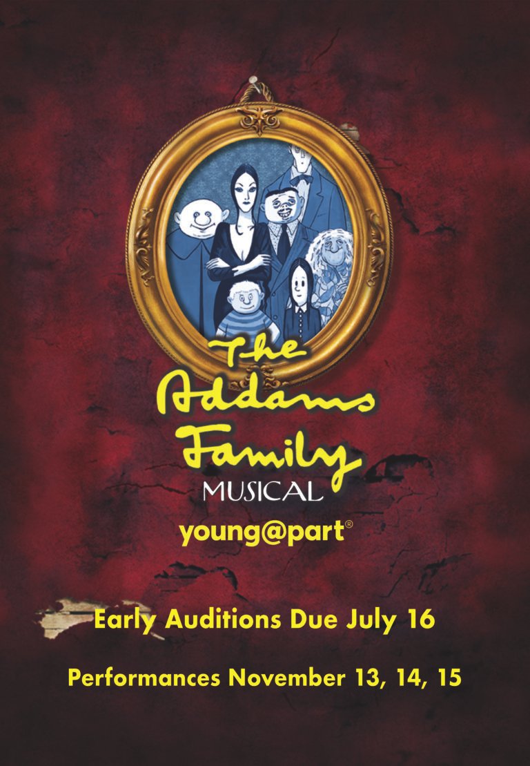 Addams 13 x 9 Audition Poster